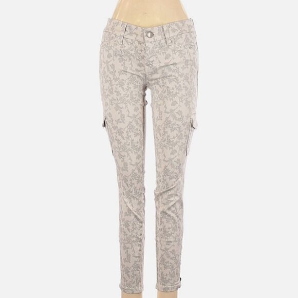Anthropologie Level 99 Cropped Floral Jeans - Picture 1 of 6